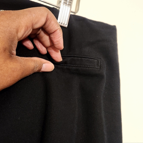 Old Navy | Women's Classic Black Pixie High Waist Wide Leg Pants (Size XL Tall) - Picture 12 of 13